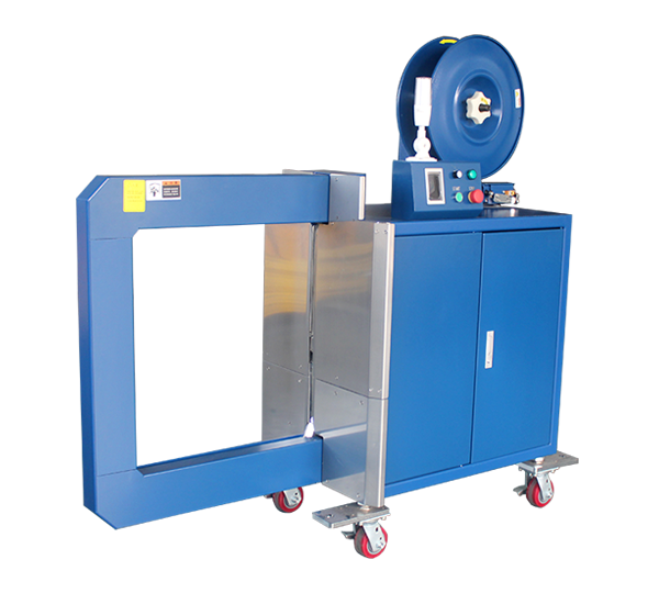 High-speed inline side-seal strapper